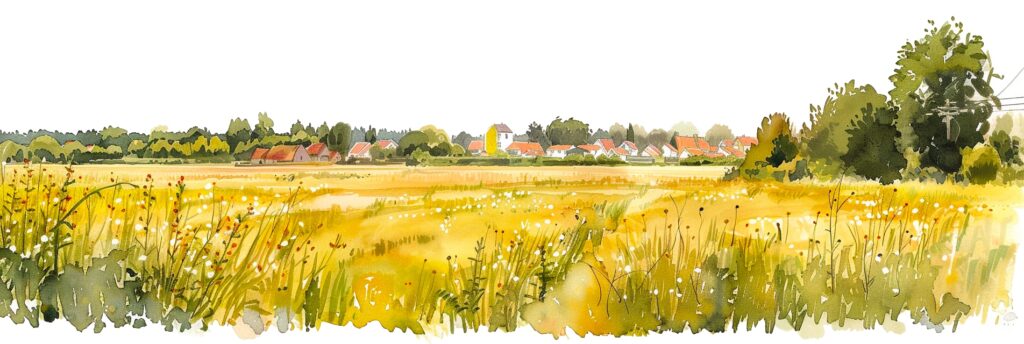 Fields in countryside of Denmark